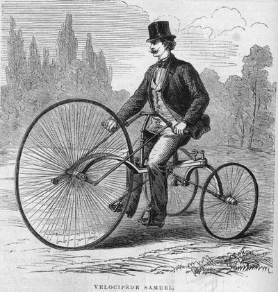 Das amerikanische Velociped von Isaac Samuel. 1869 von Unknown artist