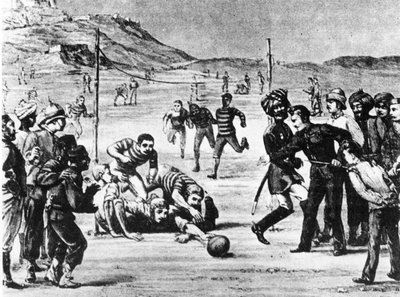 Die Armee von Indien spielt Fußball von Unknown artist
