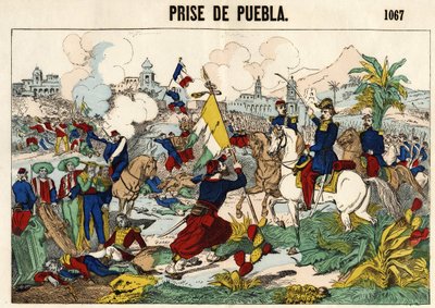 Die Eroberung von Puebla am 17. Mai von Unknown artist