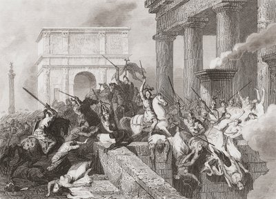Das Kommen der Vandalen nach Spanien von Unknown artist