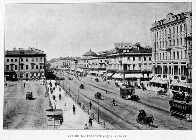 Ansicht der Newsky-Perspektive. St. Petersburg von Unknown artist
