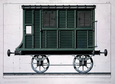 Western Railway Stable Car von Unknown artist