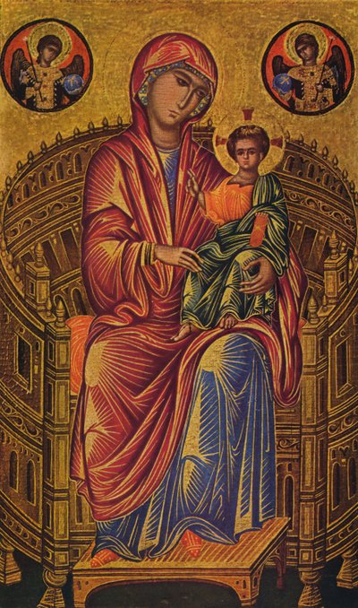 Thronende Madonna mit Kind, ca. 1260-1280 von Unknown Byzantine school