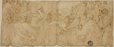 Franziskanische Heilige in Anbetung von Unknown Florentine