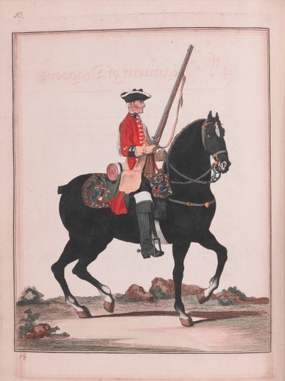 4. Regiment der Dragoner (Gravur) von Unknown artist