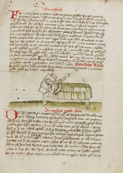 Ein Mann im Bett von Unknown artist