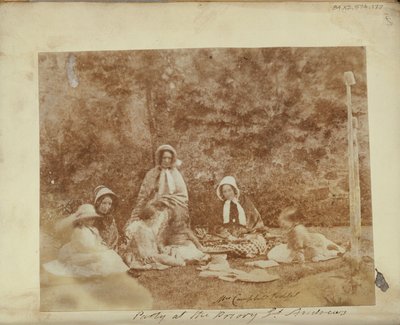 Eine Picknickgruppe von Unknown artist