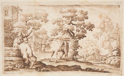 Dorfszene von Unknown artist