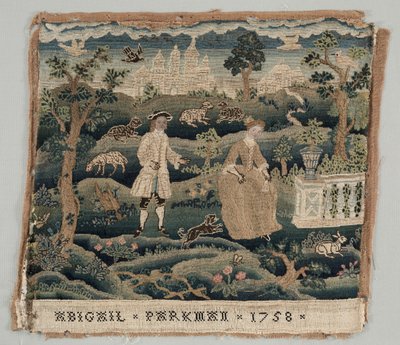 Abigail Parkman Stickerei von Unknown artist