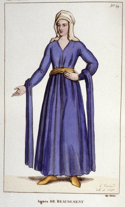 Agnès De Baudement, Dame de Braine (1130-1218). von Unknown artist