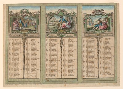 Almanach für 1789 von Unknown artist