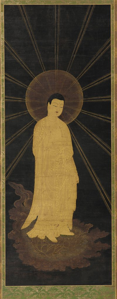 Amitabha (Amida) begrüßt Seelen im Paradies von Unknown artist