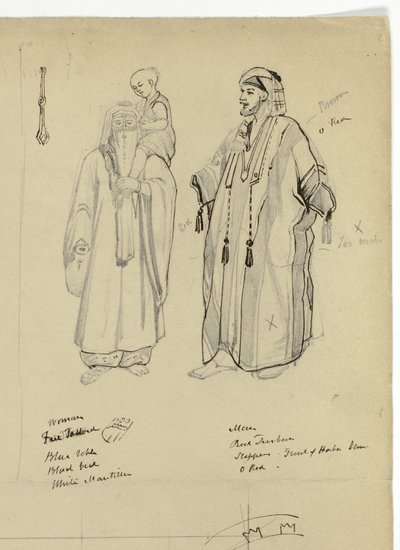 Arabischer Mann, Frau und Kind von Unknown artist