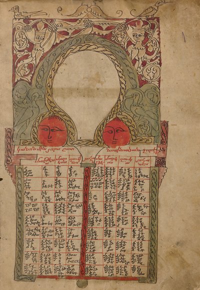 Kanontafel-Seite von Unknown artist