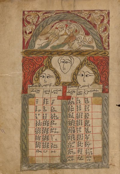 Kanontabelle Seite von Unknown artist