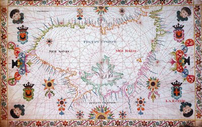 Karte des Schwarzen Meeres von Unknown artist