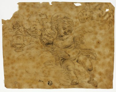 Cherubim mit Weihrauchfässern von Unknown artist