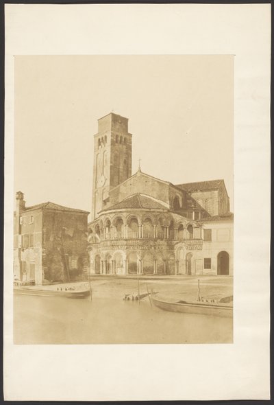Kirche und Campanile am Wasser, Venedig von Unknown artist