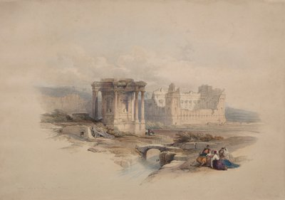 Runder Tempel in Baalbek von Unknown artist