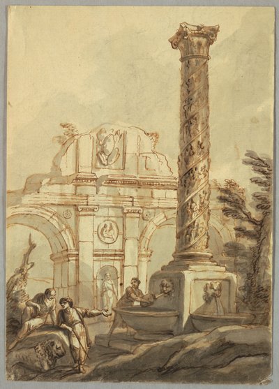 Klassische Ruinen von Unknown artist