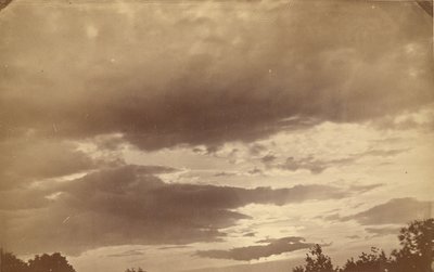 Wolkenstudie von Unknown artist