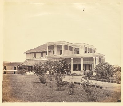 Kolonialresidenz, Indien von Unknown artist