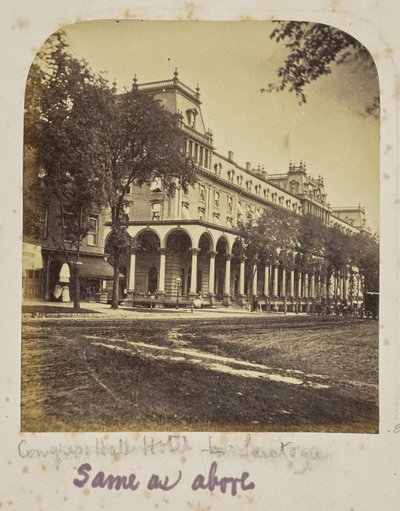 Congress Hall Hotel - Saratoga von Unknown artist