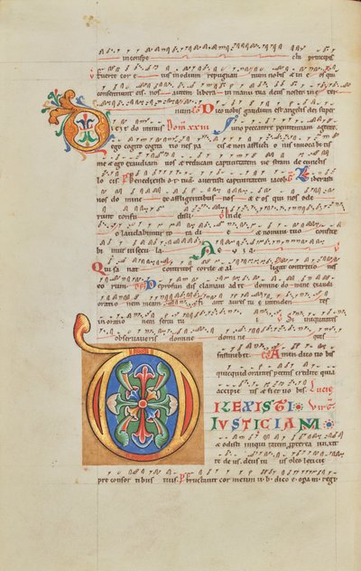 Dekorierter Initialbuchstabe D von Unknown artist