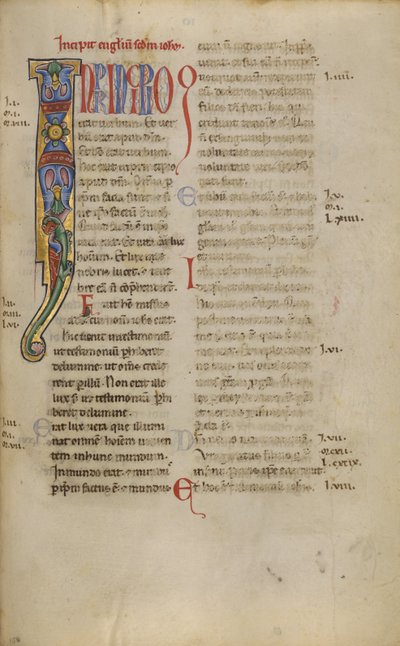 Dekorierter Initialbuchstabe I von Unknown artist