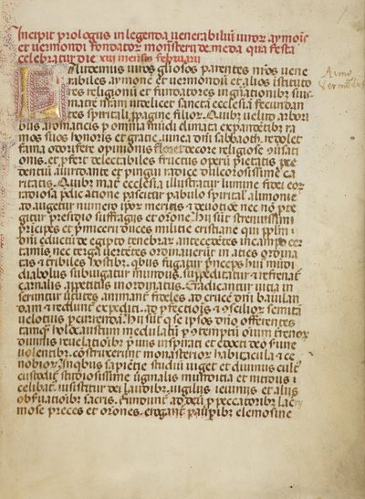 Geschmücktes Initial L von Unknown artist