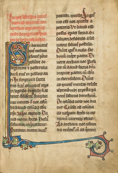 Dekorierter Initialbuchstabe S von Unknown artist