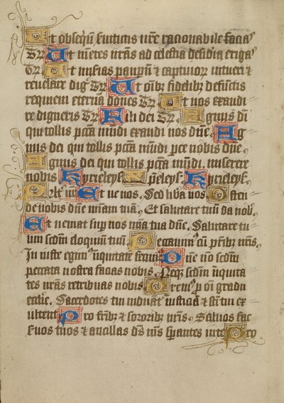 Geschmückte Textseite von Unknown artist