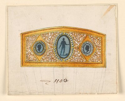 Entwurf für einen Kamm von Unknown artist