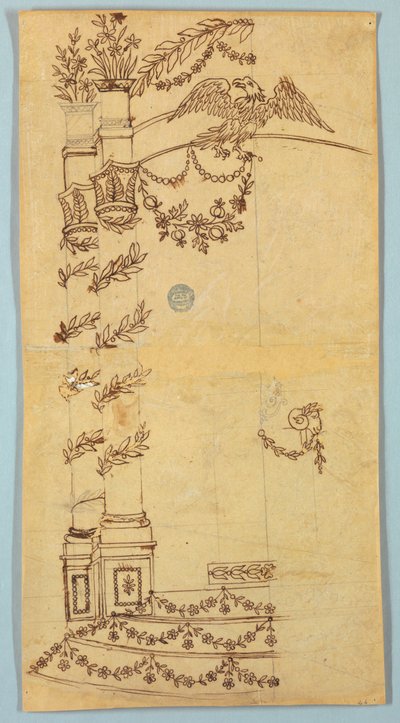 Design für eine Gartenlaube (?) von Unknown artist