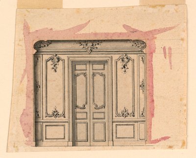 Entwurf für eine Salonwand von Unknown artist