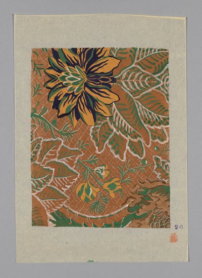 Design auf Papier von Unknown artist