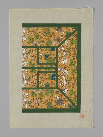 Design auf Papier von Unknown artist