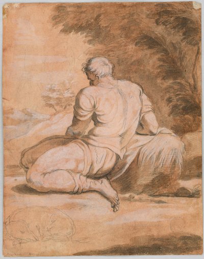 Zeichenstudie: Narziss (?) von Unknown artist