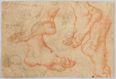 Vier Studien eines Fußes von Unknown artist