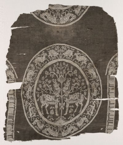 Fragment eines Grabdeckels von Unknown artist