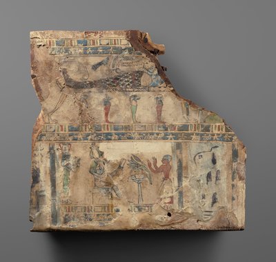 Fragment eines Sargdeckels von Unknown artist