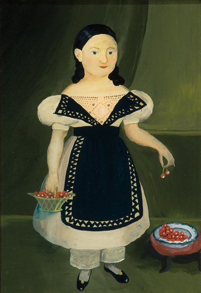 Mädchen mit Kirschen von Unknown artist