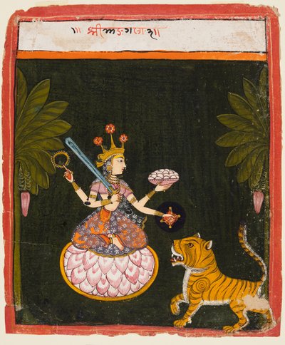 Göttin Mangala, aus einer Devi-Serie von Unknown artist