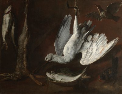 Hase, Löffler und Fisch von Unknown artist