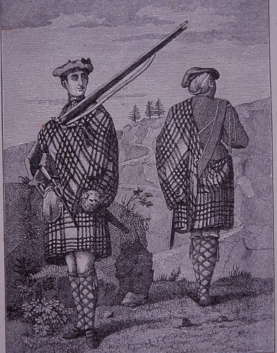 Hochlandsoldaten Ende des 18. Jahrhunderts von Unknown artist
