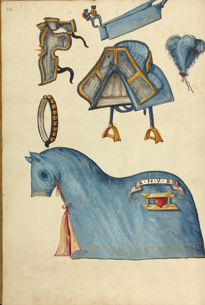 Pferderüstung von Unknown artist