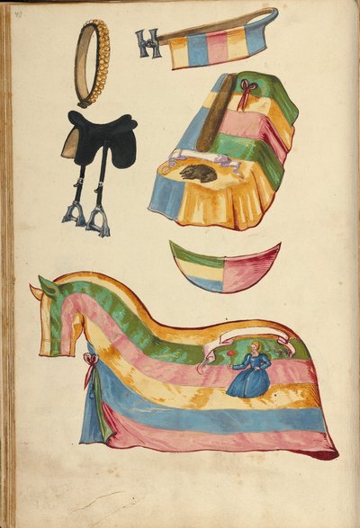Pferderüstung von Unknown artist