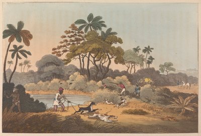 Jagdszene in Indien von Unknown artist