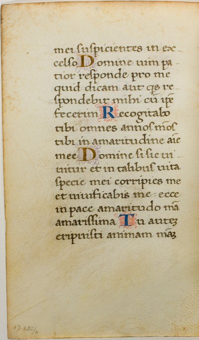 Illuminierte Manuskriptseite von Unknown artist