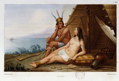 Indisches karibisches Paar der Karibik von Unknown artist